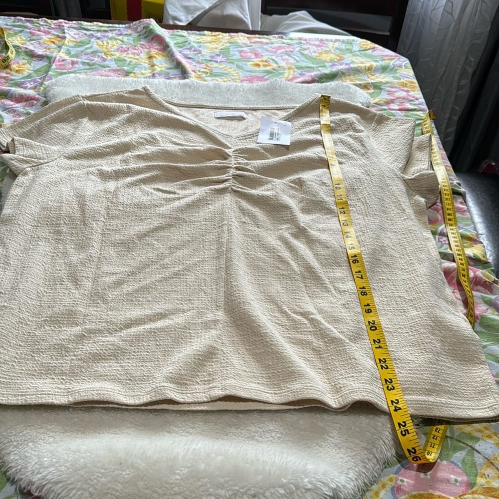 Oak and Fort cream shirt